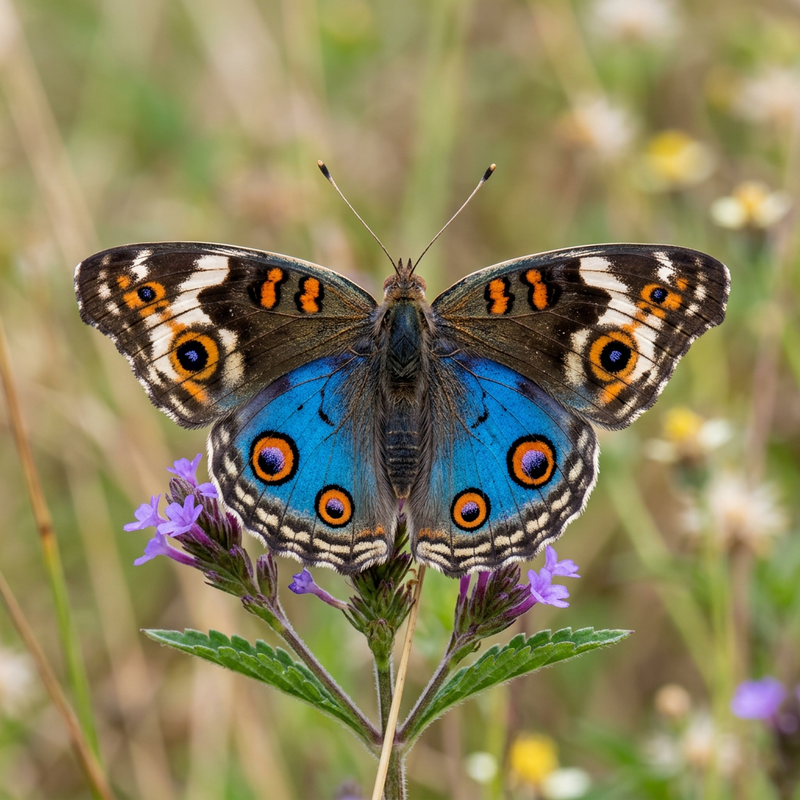 Niebieski bratek motyl