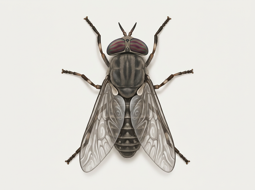 Mucha deszczowa (Haematopota pluvialis) z góry