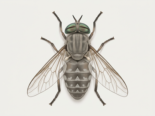 Mucha zwyczajna (Tabanus bromius) z góry