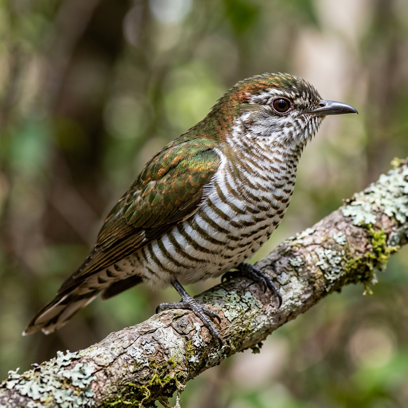 Bronzekuckuck (Chrysococcyx lucidus), ilustracja AI