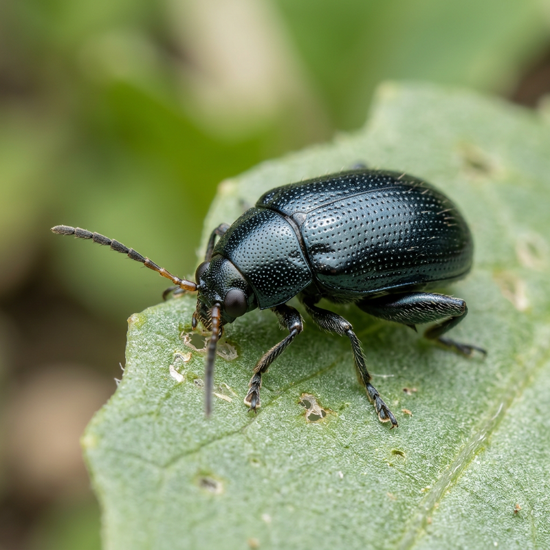 Chrząszcze pcheł (rodzaj Phyllotreta)
