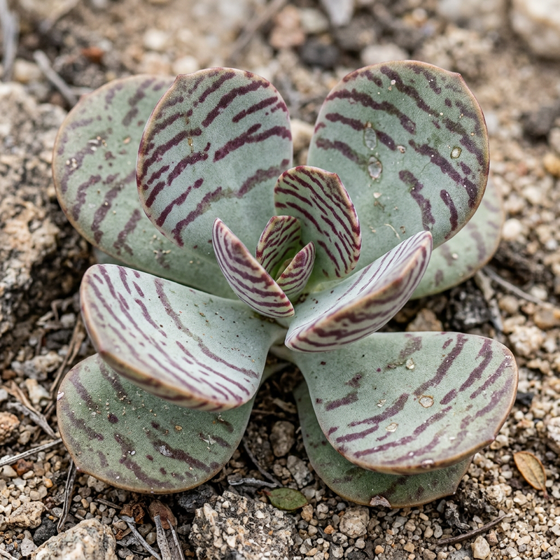 Gestreifte Kalanchoe (Kalanchoe humilis), ilustracja AI
