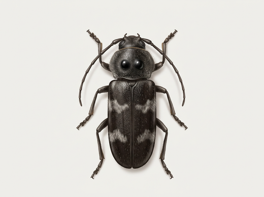 Kozłowiec (Hylotrupes bajulus) z góry