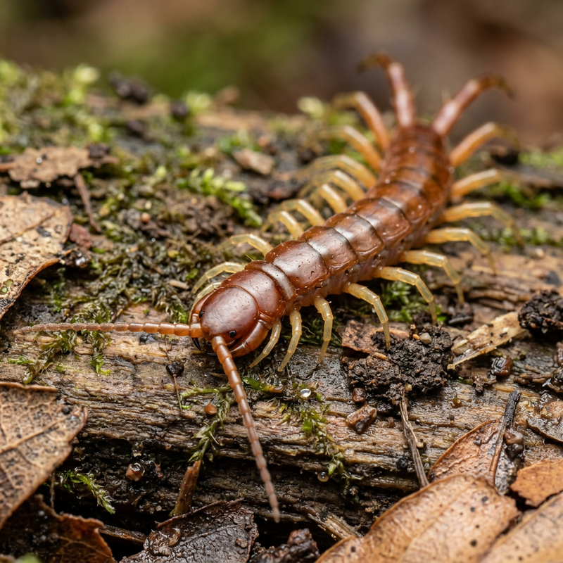 Hundertfüßer (Chilopoda), ilustracja AI