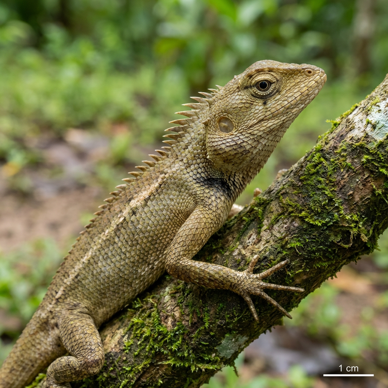 Indyjska jaszczurka versicolor