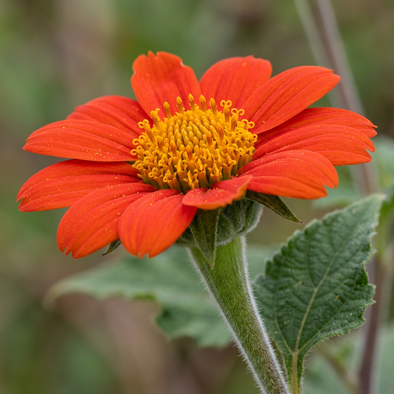 Mexikanische Sonnenblume (Tithonia rotundifolia), ilustracja AI
