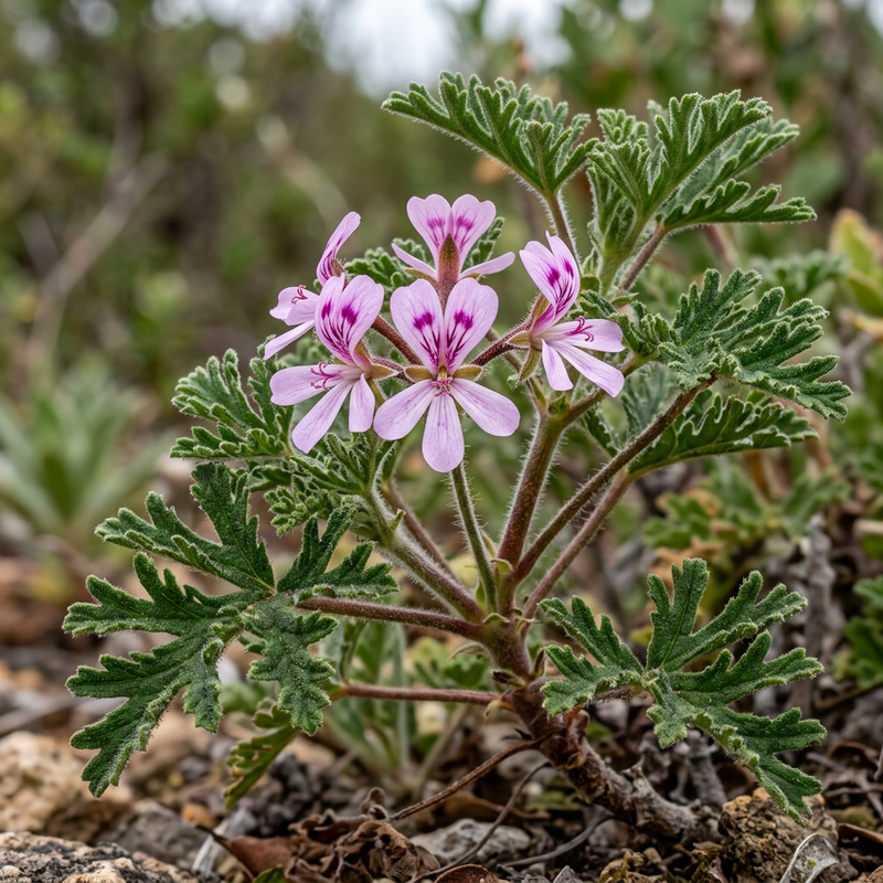 Pelargonia pachnąca liśćmi maku