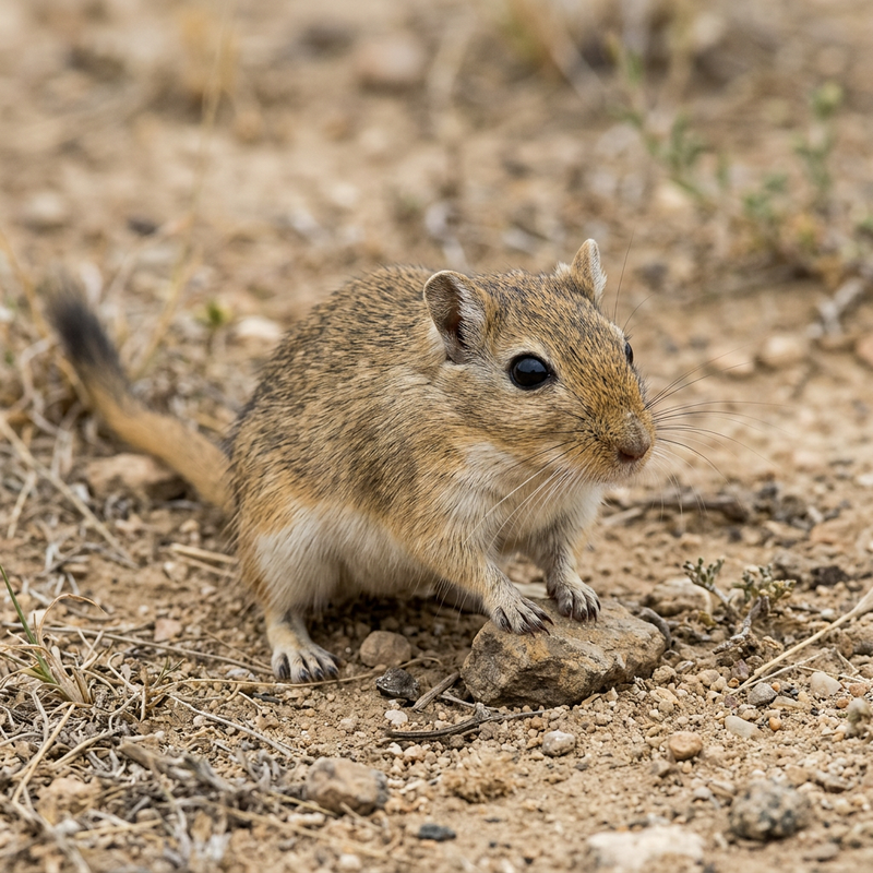 Mongolische Rennmaus (Meriones unguiculatus), ilustracja AI
