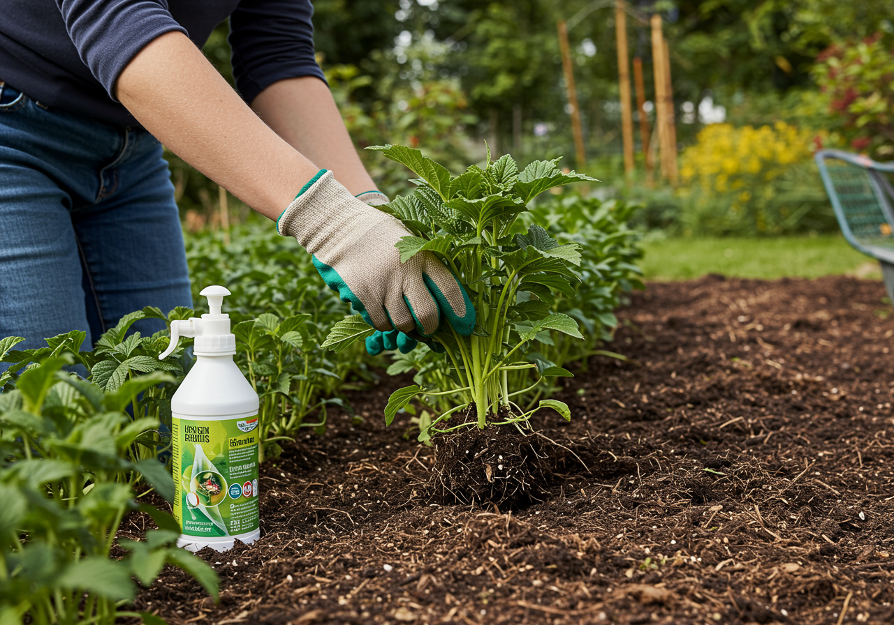 Neudorff Finalsan GierschFrei — Anwendungs-Szene