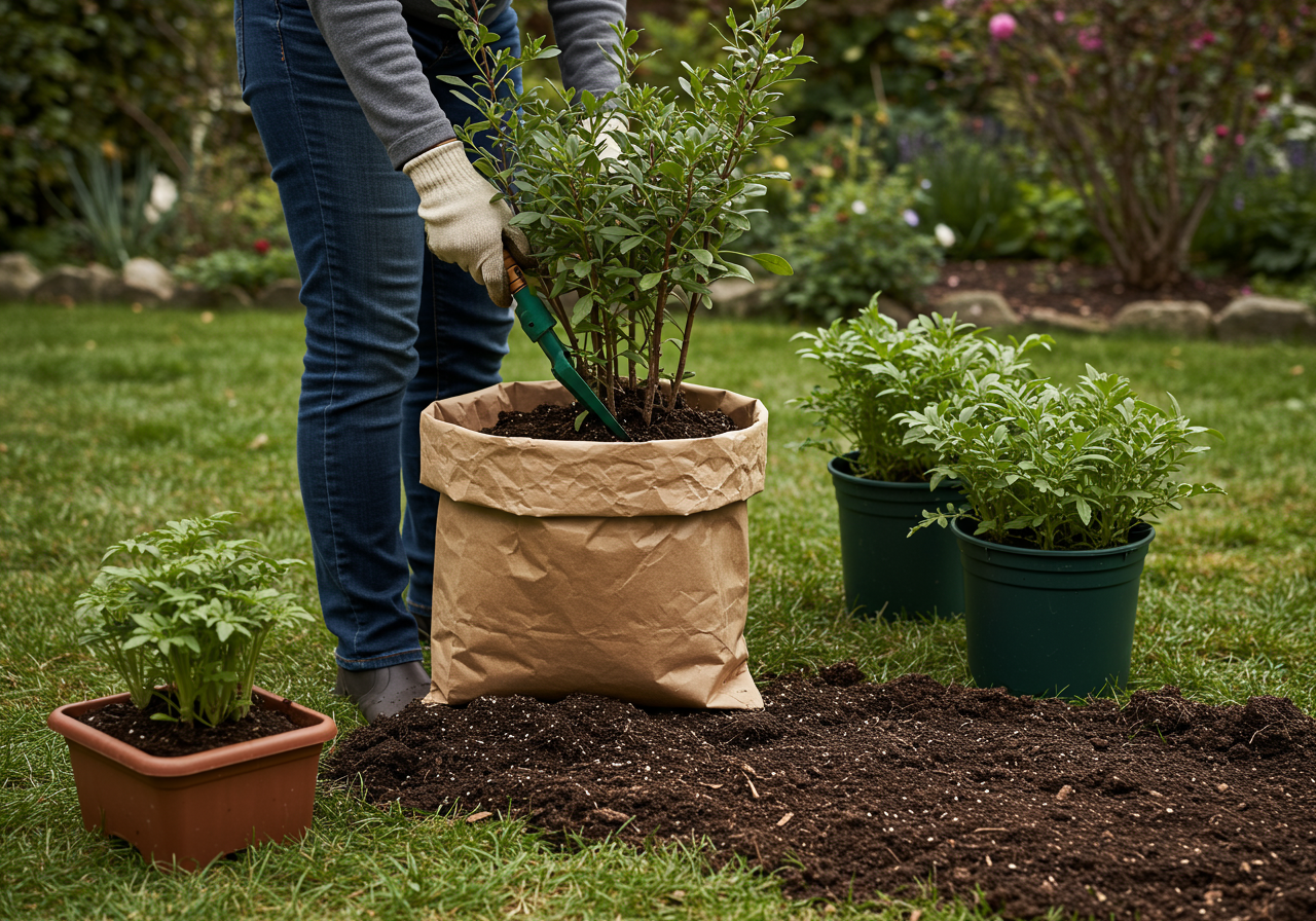 Neudorff NeudoHum Balkon- & KübelpflanzenErde — Anwendungs-Szene