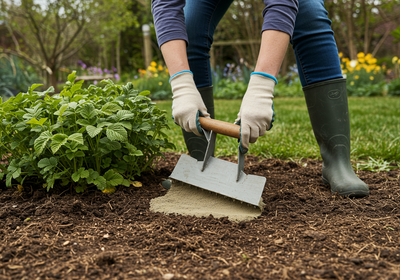 Neudorff Rasenreparatur LückenLos — Anwendungs-Szene