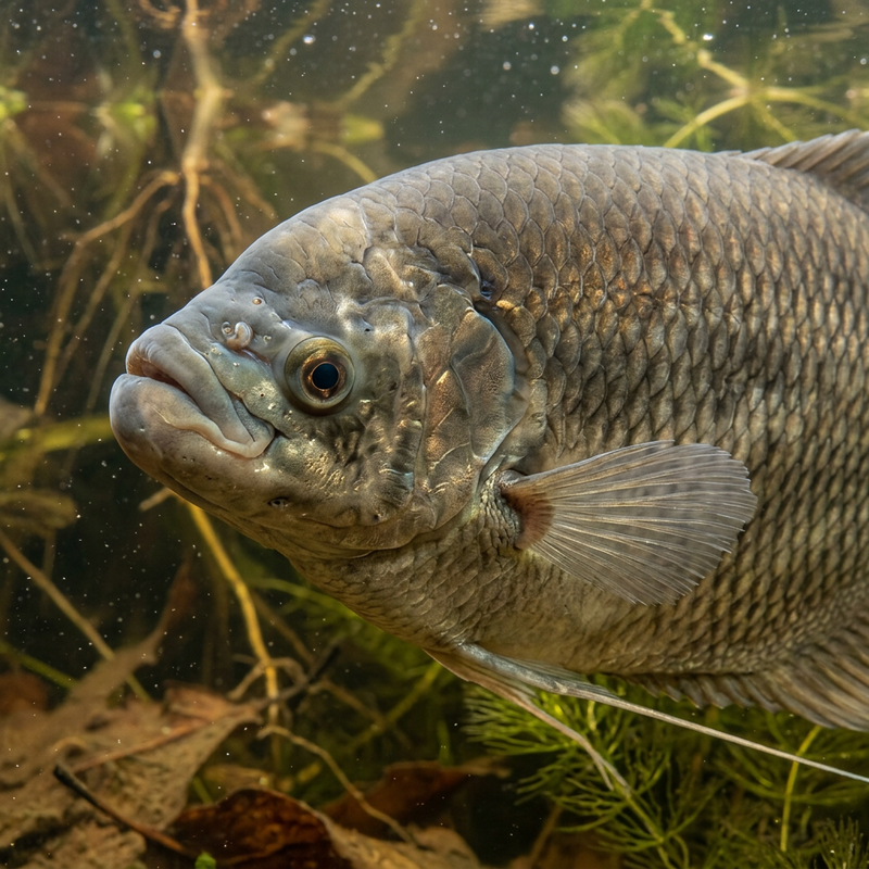 Riesengurami (Osphronemus goramy), ilustracja AI