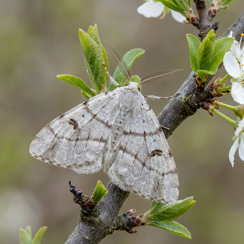 Tarninowy biały motyl