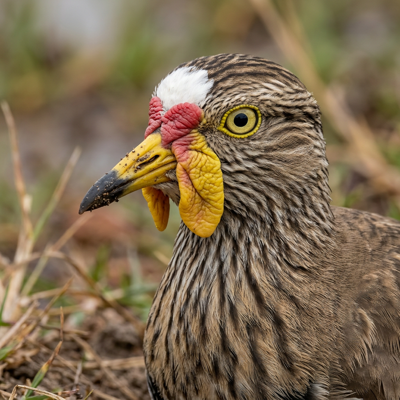 Senegalkiebitz (Vanellus senegallus), ilustracja AI