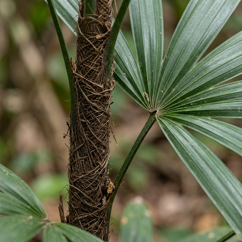 Steckenpalme (Rhapis excelsa), ilustracja AI