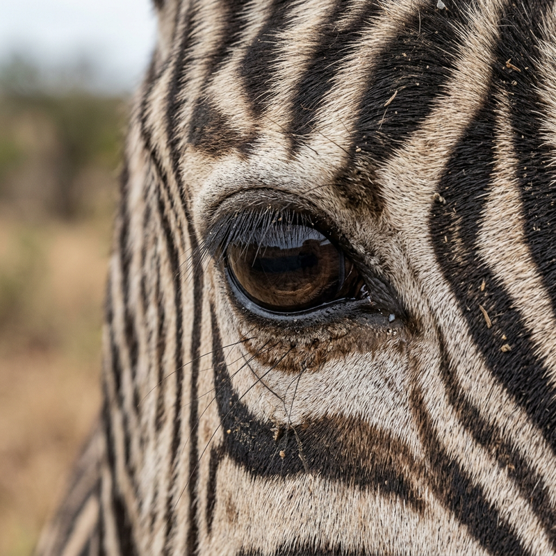 Steppenzebra (Equus quagga), ilustracja AI
