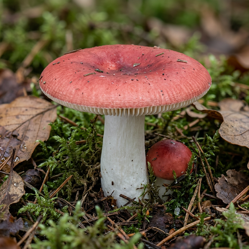 Warkocze (Russula), ilustracja AI