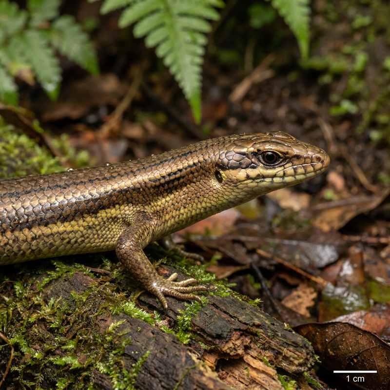 Skink w liczne paski
