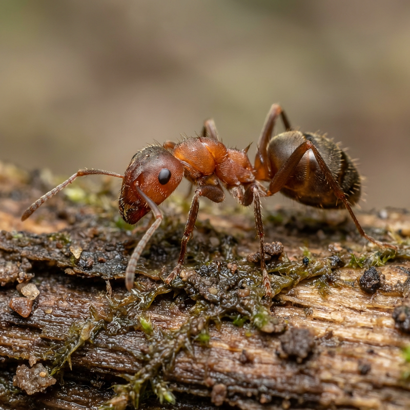 Dwukolorowa mrówka ogrodowa