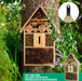 Insektenhotel aus Pinienholz - Unterschlupf für Insekten - 48 x 31 x 10 cm - Silberkraft
