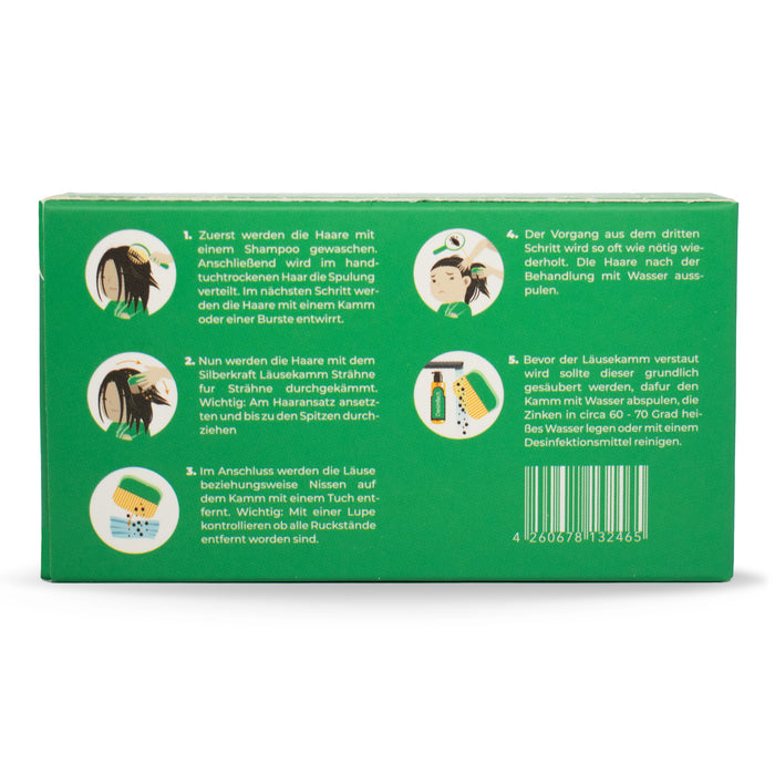 Läusekamm 4er Set - Silberkraft