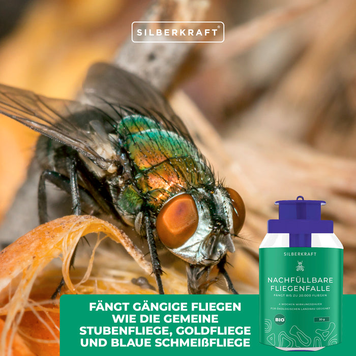 Nachfüllbare Fliegenfalle - Silberkraft