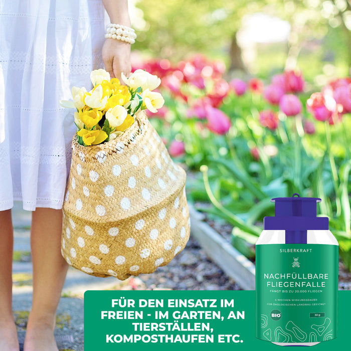 Nachfüllbare Fliegenfalle - Silberkraft