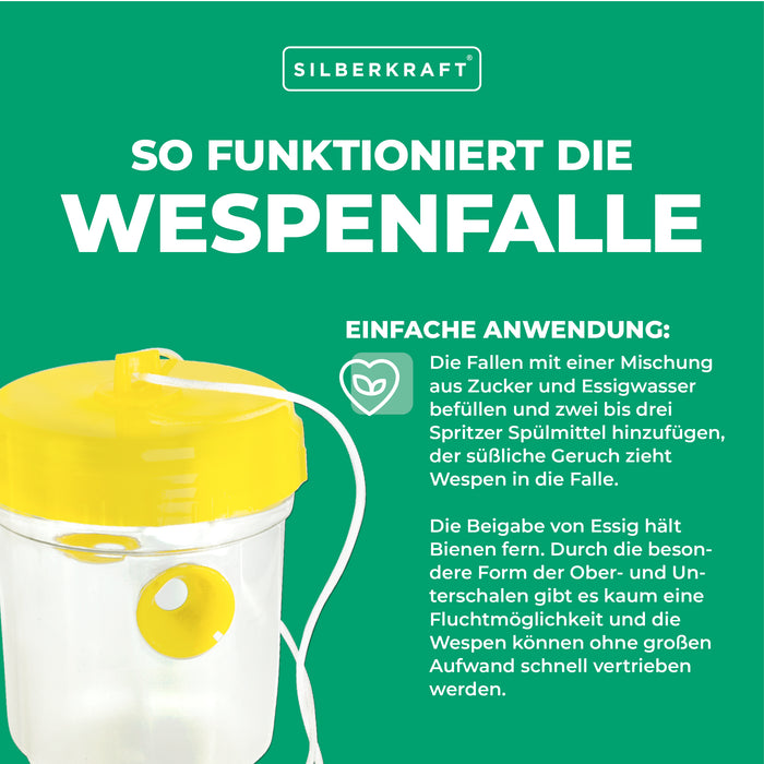 Wespenfalle Set - Silberkraft